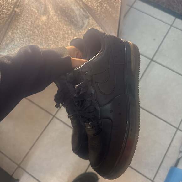 Nike Air Force 1 Low Supreme Max Air CB Black Leather 317262-001